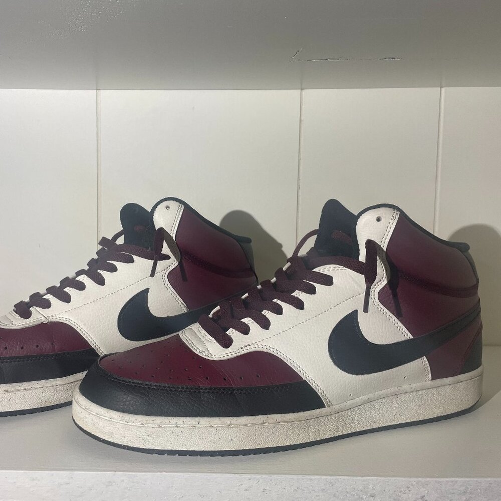 Nike Court Vision Mid Maroon/Black/White